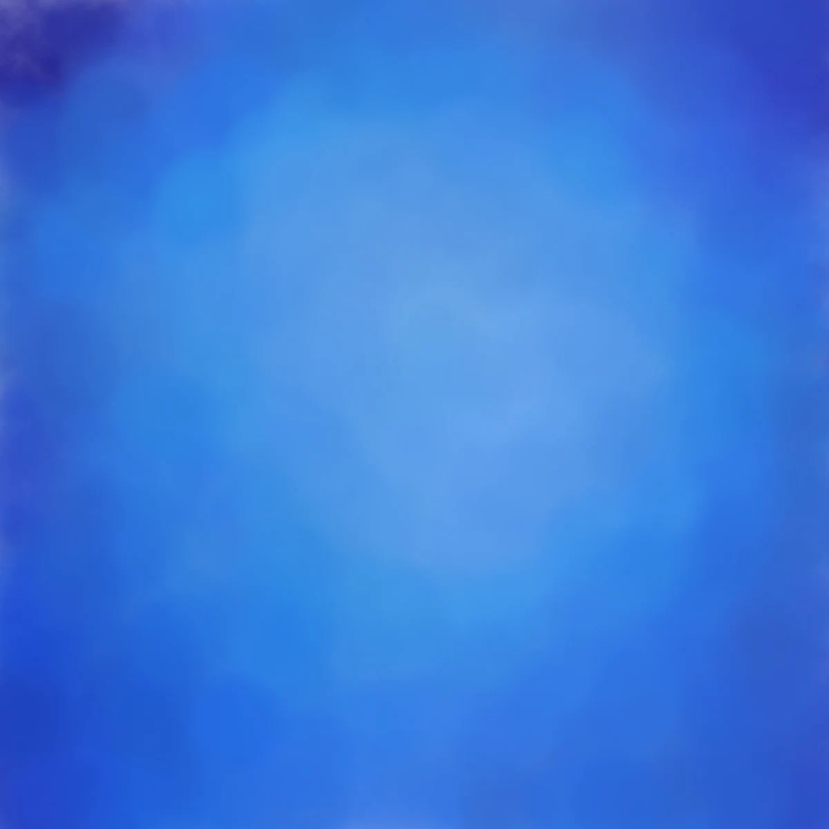 Original abstract artwork in layered shades of blue with a soft pale center